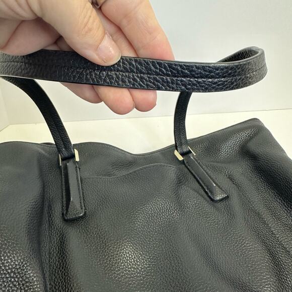 Kate Spade New York Black Leather Tote Bag - Picture 14 of 16